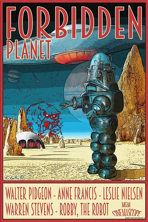 original Forbidden Planet Poster, by Robert Bertie | Classic sci fi ...