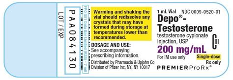 Depo-Testosterone - FDA prescribing information, side effects and uses