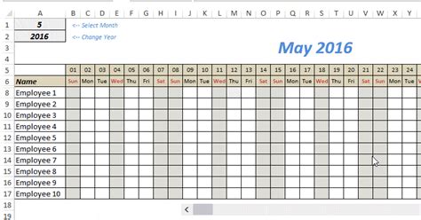 Microsoft Excel Templates: 9+ Employee Vacation Tracker Excel Templates