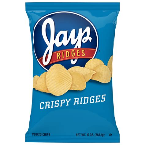 Jays Crispy Ridges Potato Chips, 10 Oz - Walmart.com