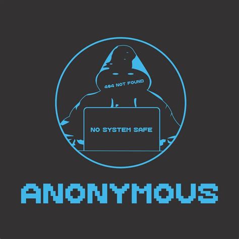 Hacker Anonymous Logo Icon simple vector flat design 9521867 Vector Art ...