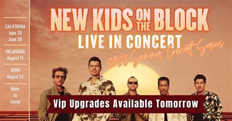 Meet and Greet Upgrade for NKOTB's Summer Concert Series - NKOTB The Blog