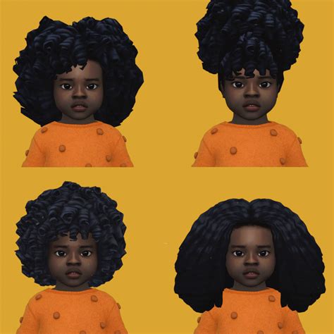 Toddler curly hairs -Download- - Sims4xs