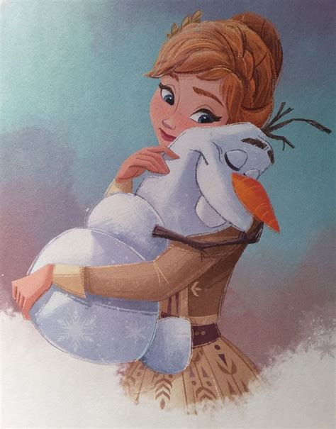 a painting of a woman holding a bird in her arms with snow on the ground