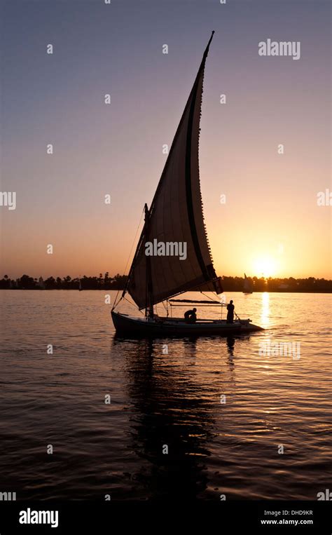 Felucca on the River Nile Stock Photo - Alamy