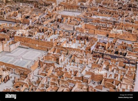 Naples National Archaeological Museum, model of Pompeii, Naples, Italy ...