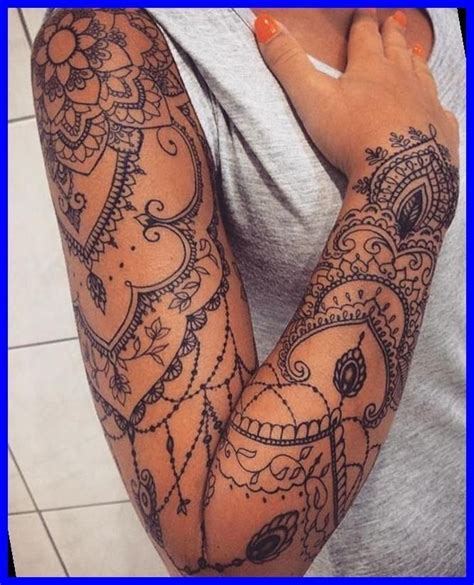 Lace Sleeve Tattoos for Women