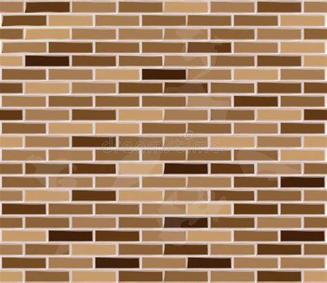 Brick Wall Texture. Brown, Classic Stock Vector - Illustration of ...