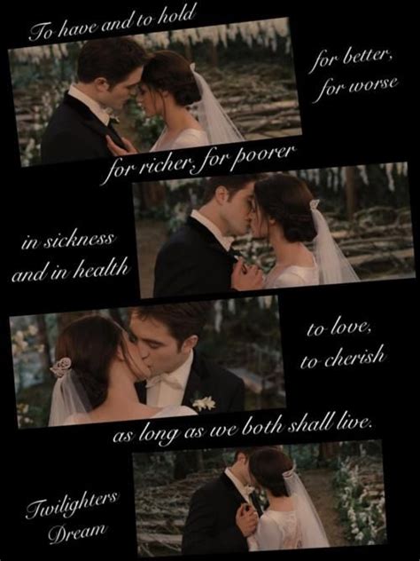 Edward & Bella's Wedding Vows (Twilighters Dream Edit) | Twilight ...