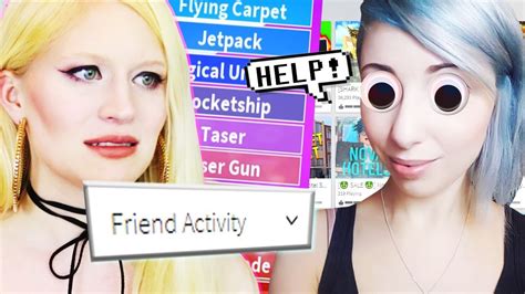 WE PLAYED GAMES FROM OUR ROBLOX FRIEND ACTIVITY! - YouTube