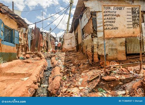 Kibera Slum In Nairobi. Kibera Is The Biggest Slum In Africa. Slums In ...