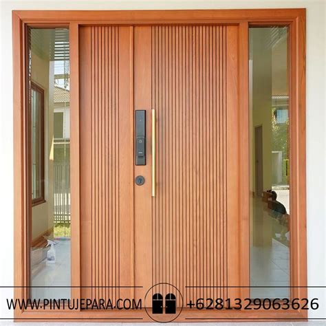 Pintu Rumah Japandi Style Kayu Jati Jepara kualitas terbaik - Pintu Jepara