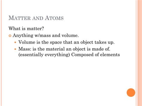 PPT - 5.1 Matter and Atoms PowerPoint Presentation, free download - ID ...