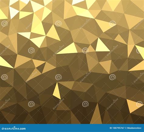 Golden Geometric Abstract Background. Stock Vector - Illustration of ...