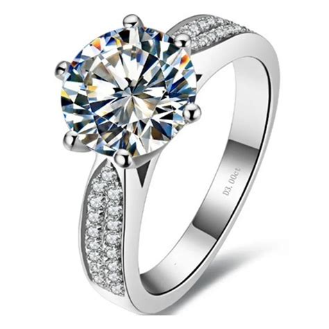 Positive CHARLES & COLVARD 3CT Star Brilliant Moissanite Ring forever ...