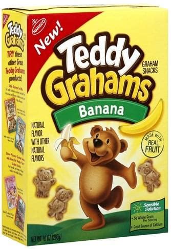 Teddy Grahams Banana Graham Snacks - 10 oz, Nutrition Information | Innit