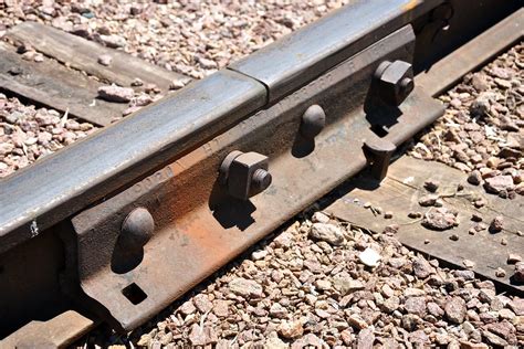 Track joint | Detail of a track joint and wooden railroad ti… | Flickr