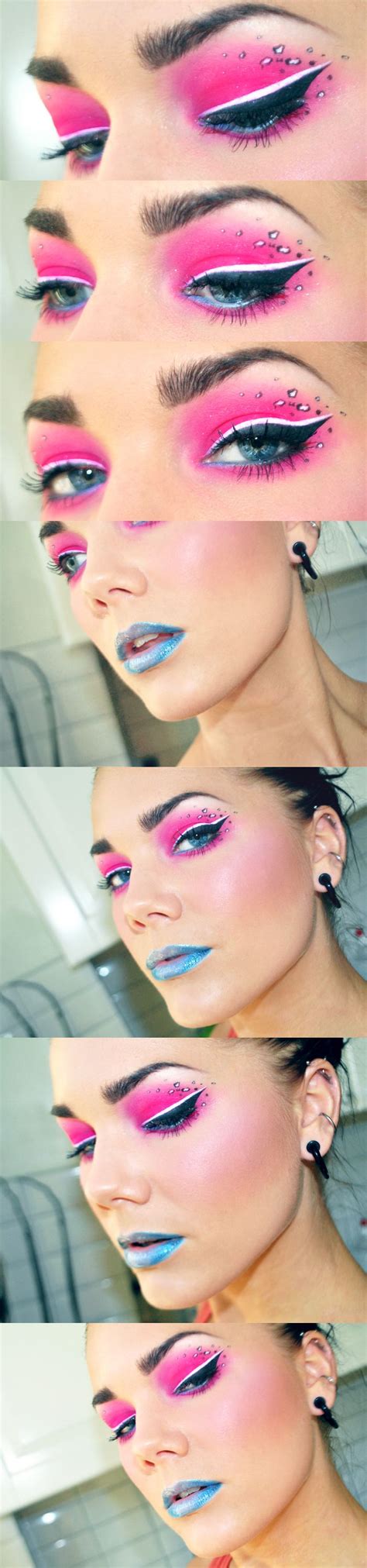 Neon pink eyelook | Magical makeup, Makeup, Rave makeup