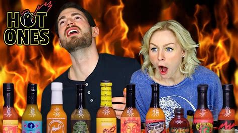 Trying the HOT ONES Sauces! | Spicy Wings Challenge - YouTube