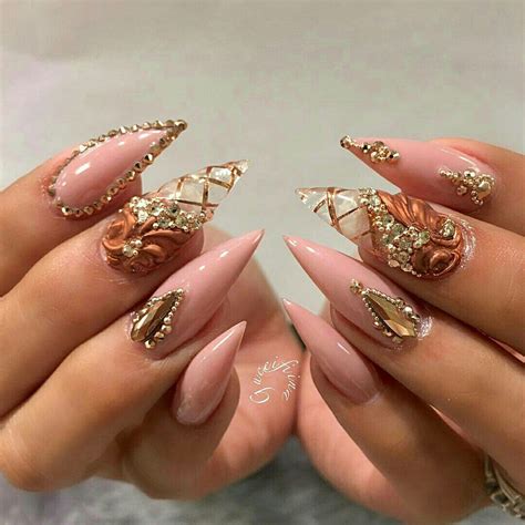 Pinterest @IIIannaIII 🌹💦 | Stiletto nail art, Gorgeous nails, Emerald nails