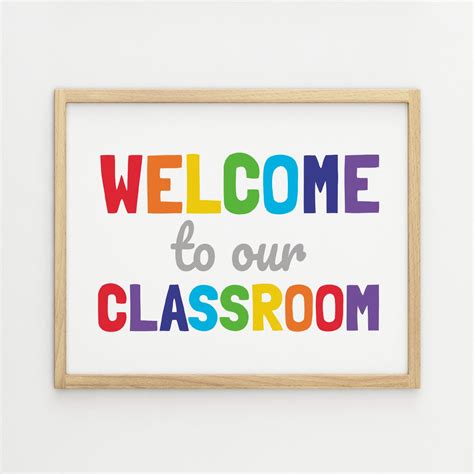 Welcome to Our Classroom Printable Art Home Classroom Decor | Etsy ...