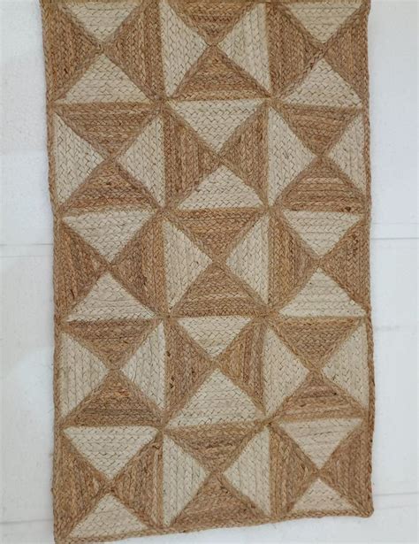 ZIg Zag braided Jute Rugs, 120*170 cms, Mat Size: 60 X 90 cm at Rs 700 ...