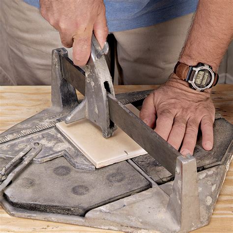 Cutting Tile on a Manual Tile Cutter - Fine Homebuilding