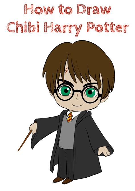 How to Draw Chibi Harry Potter - How to Draw Easy