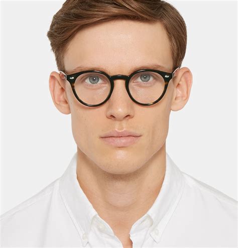 RAY-BAN Round-Frame Tortoiseshell Acetate Optical Glasses | Mens ...