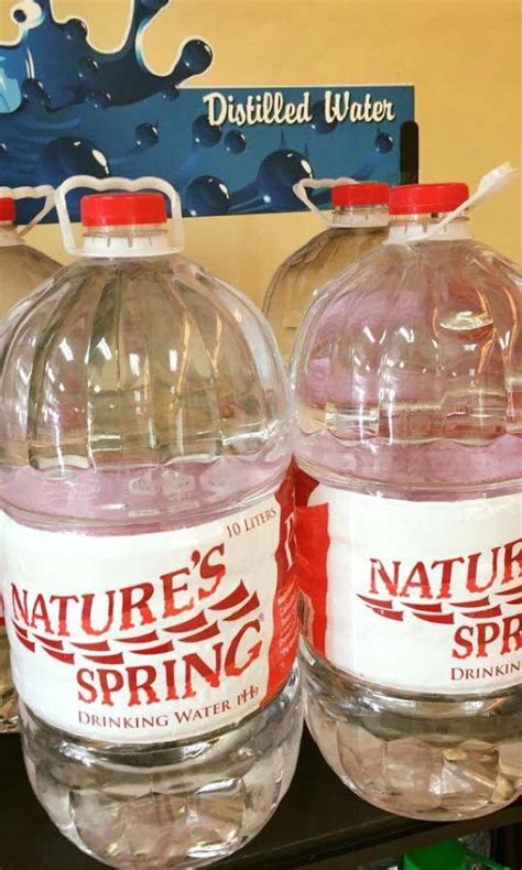 Alkaline water ph9 Natures Spring 10 Liters, Food & Drinks, Fresh ...