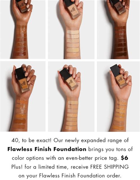 Elf: Free shipping with purchase of Flawless Finish Foundation (now 40 ...