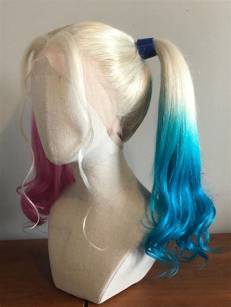 Harley Quinn Suicide Squad Human Hair Wig | Etsy