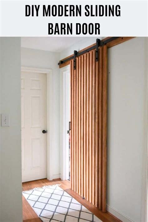 DIY MODERN SLIDING BARN DOOR | Modern sliding barn door, Modern barn ...