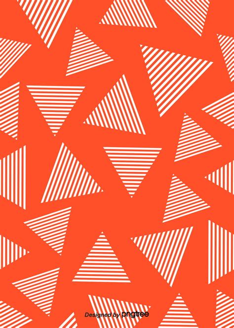 Simple Style Orange Geometric Patterns Background Wallpaper Image For ...