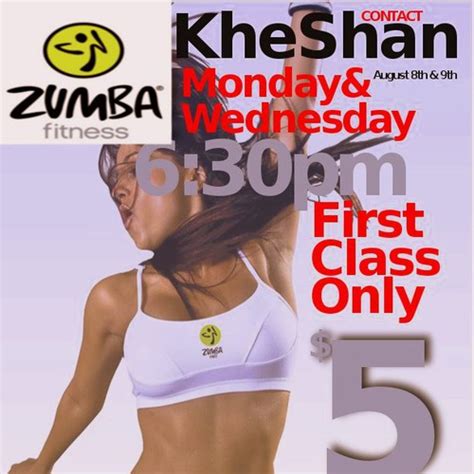 Flyer design for Zumba With KheShan | Print or packaging design contest