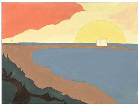 Unknown - Sunrise Over the Sea - Oil on Canvas - 20th Century For Sale ...