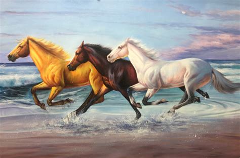 Buy Running horse painting Handmade Painting by KULDEEP SINGH. Code:ART ...