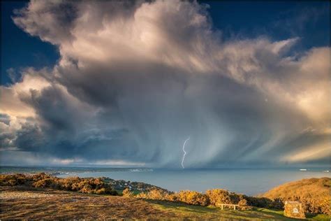 Storm cloud. Storm system. Gathering storm. Lightning flash ...