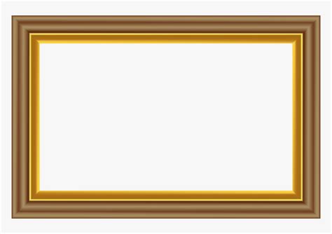 Gold Frame Clip Art - Gold Frame Rectangle Png, Transparent Png - kindpng