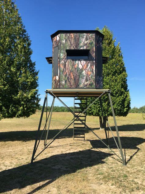 Fortress Deer Blinds. 6x6 Combo Deer Blind and 8' tall hunting platform ...