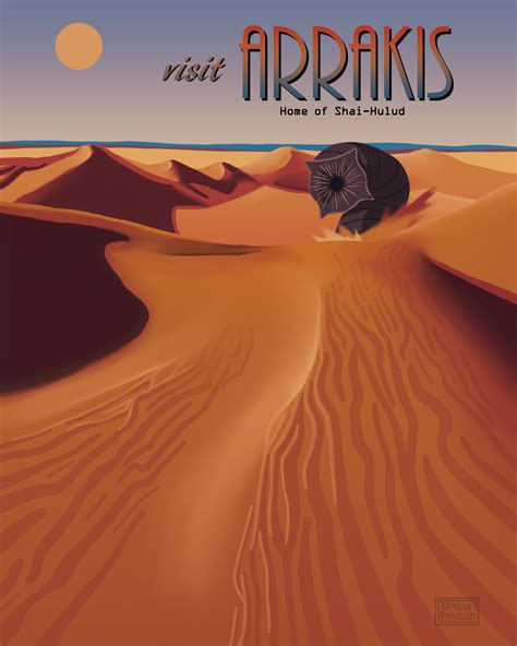 ArtStation - Dune - Arrakis travel poster