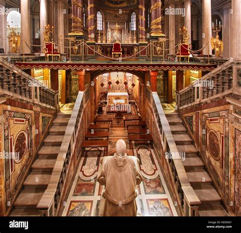 Santa Maria Maggiore catholic church interior in Rome Stock Photo - Alamy