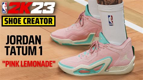 Jordan Tatum 1 "Pink Lemonade" | NBA 2K23 Shoe Creator - YouTube