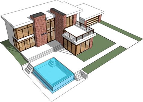 Diseños de casas e interiores: Planos de casa moderna