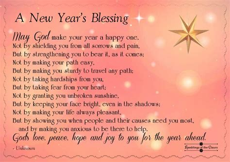 A Blessing For The New Year | New year prayer quote, New years prayer ...