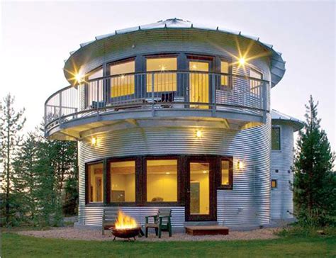 Grain Silo Home is Metal Roundhouse Beauty