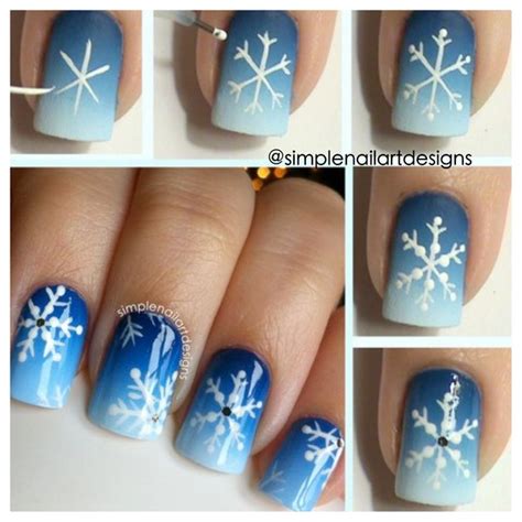 Snowflake Nail Art Tutorial | simplenailartdesigns s.'s ...