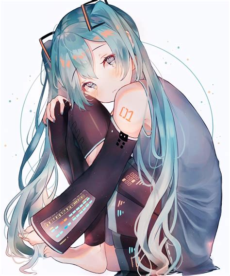 Cute Miku Fanart! (Not mine.)https://www.zerochan.net/2472603 : r/hatsune