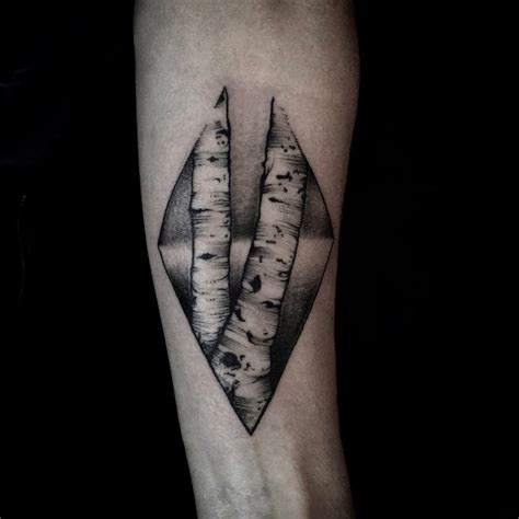 Birch tree tattoo, geometric tree tattoo by Lila Rees | Birch tree ...