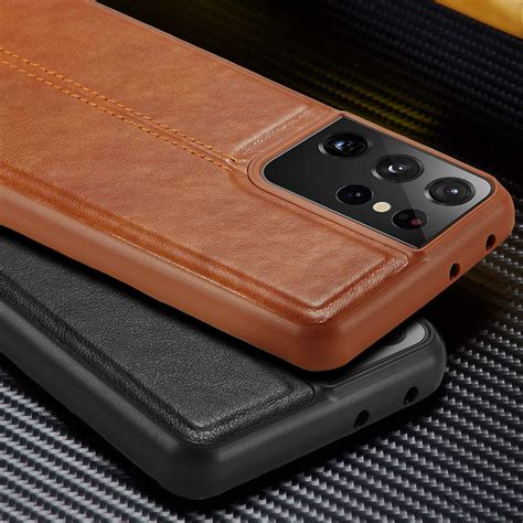 SLIM Luxury Leather Back Ultra Thin Cover Case For Samsung Galaxy S21 ...